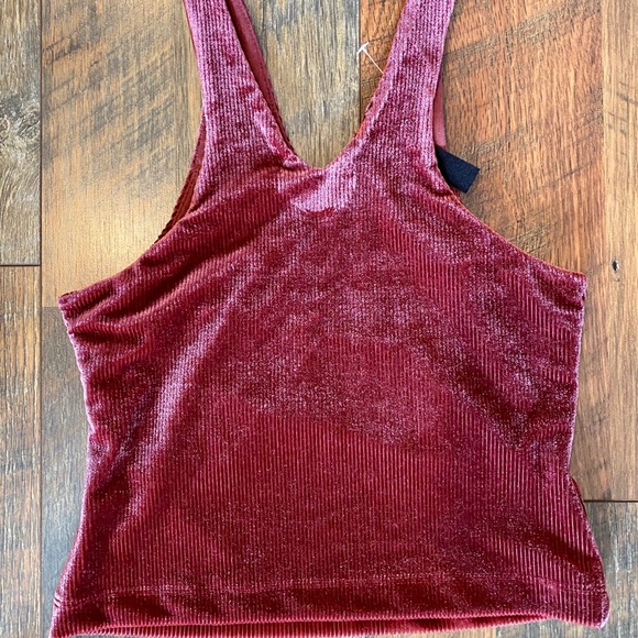 URBAN OUTFITTERS Out From Under Velvet Ribbed Crop - Picture 3 of 6